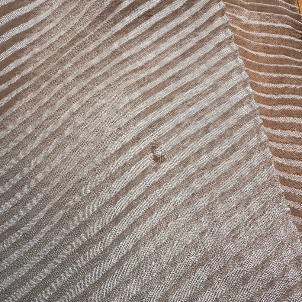 AGNONA  Pleated Scarf  with Flaws(b2)